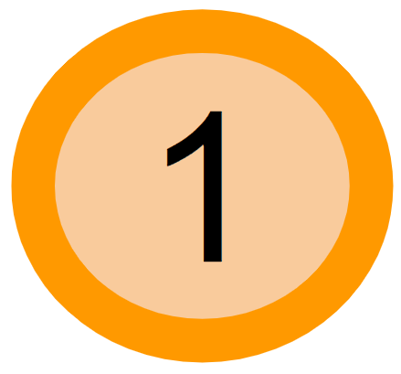 Orange First Grade Button